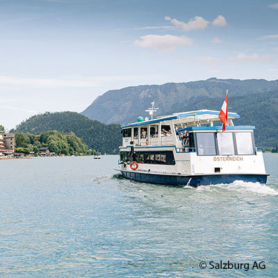 Wolfgangsee Schiffahrt - Station befindet sich in der Nähe des Hotel Stern in St. Gilgen